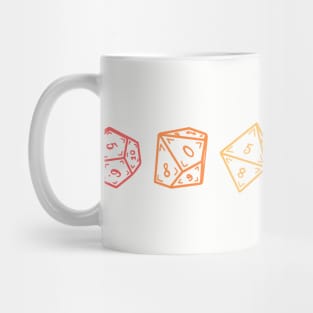 Lesbian DND Dice Set Mug